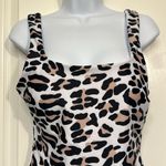Pretty Garden Leopard Spots Scoop Front & Back Swimsuit Size Med NWT #0177 Photo 4