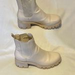 GBG White Minimalist Ankle Boots with Medium Chunky Heel size 9 Photo 0