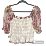 WAYF NWT- PUFFY SLEEVE FLORAL BLOUSE
SIZE M Photo 4