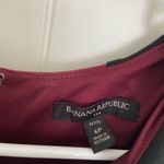 Banana Republic women’s maroon black bodycon long sleeve dress fitted 6 petite Photo 4