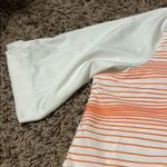 Nike  Orange and White Sweatshirt Hoodie Photo 3