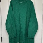 Esprit Vintage Cable Knit Sweater Womens Large Oversized Green Mohair Wool Blend Photo 1