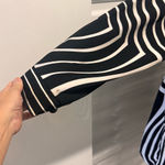 VINTAGE Damee New York Jacket Black White Geometric Print women's Size XL Photo 5