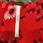 Free People  Red Floral Romper  Photo 4
