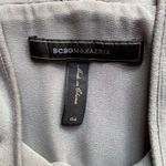 BCBG maxazria April Gray Dress Drawstring Pleated Dress Size 4 Photo 6