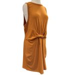 l*space L* Amber Seaview Twist Mini Dress Sleeveless Coverup Cotton Yellow Gold XL Photo 3