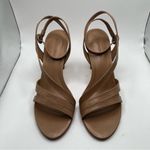 Bernardo NWB  Leather Sandal Leslie size 9.5 beige tan heels strappy  1299 Photo 7