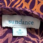Sundance  Orange Purple Floral Abstract Print Pull on Pants Coastal Lagenlook M Photo 7