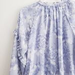 Joie  Floral Button Down Long Sleeve Ruffle Blouse Photo 6