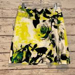 Worthington Bold Floral Print Skirt with Pleated Side-6P Photo 0