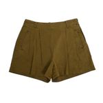 by Anthropologie Womens 2 Pleated Side Zip Short Green Photo 1