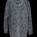 Theory Navy and White Knit Sweater Photo 0