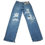Levi's READ 94 Baggy Y2K Loose Straight Leg Ripped Blue Jeans Women's Size 28x33 Photo 2