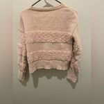 Others Follow  pink long sleeve sweater with texture Photo 3