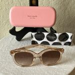 Kate Spade : Lillian Crystal Beige Sunglasses- Brown/Pink gradient- Case & Cloth Photo 0
