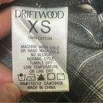 Driftwood  Black and White Plaid Shirt with Floral Embroidery XS Photo 9