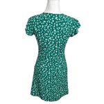 Rails  Helena Floral Mini Dress Green Women’s Size XS Flutter Sleeve A-Line Photo 6