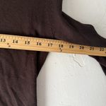 Spense Sweater Y2k Medium Brown V Neck Silk Blend Pullover Long Sleeve Top Photo 4