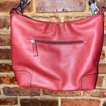 Women's Red Faux Leather Silver Photo 1