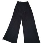 Divided H&M  Black Ribbed Elastic waist Summer Wide Leg Cropped
Pants Casual Photo 5