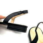 Genuine Leather Sandals Loafers Flats Slip On Office Shoes Pumps Sling back Black Size 6 Photo 1