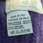 Vintage Oversized Purple Mohair Wool Sweater Rebecca Moses 90s Fashion Crewneck Size L Photo 7