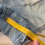 American Eagle Outfitters women's size 12 L Light Blue Distressed Jean Shorts Photo 4