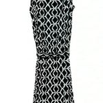 Jones New York Women's Sleeveless Dress Black & White Geometric Size S Photo 1