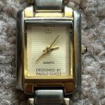 Paolo Gucci women’s vintage two tone silver/gold tank watch‎ one size (working) Silver Photo 3