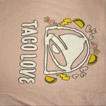 Taco love Taco Bell short sleeve t shirt casual size medium cotton casual Pink Photo 4