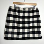Loft Wool Plaid Checkered Pencil Skirt Photo 4