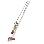 Rose gold and gold toned circle mosaic necklace and stone pendant Photo 5