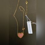 Rachel Zoe NWT Sterling Silver Pink Heart Pendant Necklace Photo 7