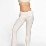 SKIMS White Cotton Foldover Flare Pants Photo 2