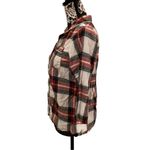 Stars Above Plaid Button Up Pajama Shirt Casual Flannel School Everyday Photo 4