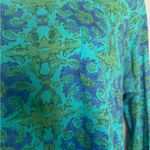 Fresh Produce  Teal Patterned Handkerchief Hem Tee Photo 1