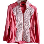 Eddie Bauer  Pink Hooded Zip Up Hybrid Jacket,‎ Active Wear, Size Medium Photo 0