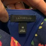 Lands End blue coconutgirl roses textured 10 sleeveless dress Photo 1