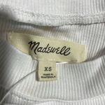Madewell  Supima Rib Tee Cap Sleeve Crew Neck White XS NWT Photo 7