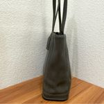Coach Vintage  9305 Gray Glove-Tanned Leather Bleecker Bucket Shoulder Tote Bag Photo 4
