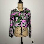 Koral  Womens Paisley Camo Clover Energy Active Crop Hoodie Bandana Troop sz S Photo 21