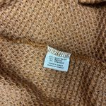 Lightweight Kimono Cardigan Loose Waffle Knit 3/4 Batwing Sleeve Brown Photo 3