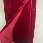Harvé Benard Harve Bernard skirt Velour Crimson Red Faux Wrap Velvet Size 8 Holiday‎ Goth Photo 7