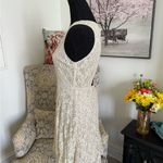 YA Los Angeles Cream Fit and Flare Cocktail Dress Photo 4