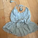 Free People smocked halter top open back Xs Photo 4