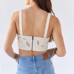 Urban Outfitters NWT  Elsa Embroidered Cropped Corset Top Photo 1