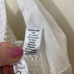 Japna GOA Beachwear By  Sleeveless Crochet Coverup Top White Tie Strap ~ Size S Photo 7