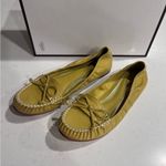 Coach  Junie Mimosa yellow Patent‎ Leather Moccasin Loafer Flats NIB Photo 2