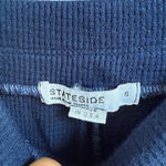 Stateside sz S Navy Blue Waffle-Knit Lounge Jogger Pants Photo 2