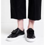 Acne Studios Adriana Leather Low Top Sneakers In Calfskin Logo Face Streetwear 7 Photo 2